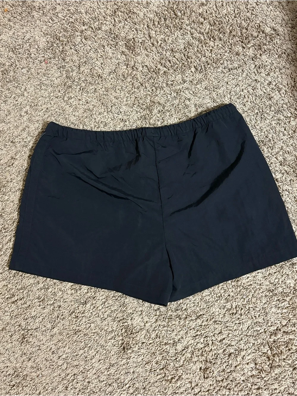 Avia Black Swim Trunks with Rust Drawcord